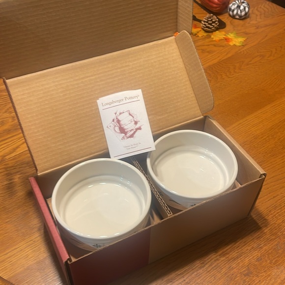 Longaberger pottery stackable bowls - Picture 3 of 4